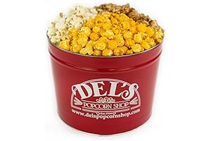2 Gallon Popcorn Tin Gift - Enjoy a Movie Night with a...