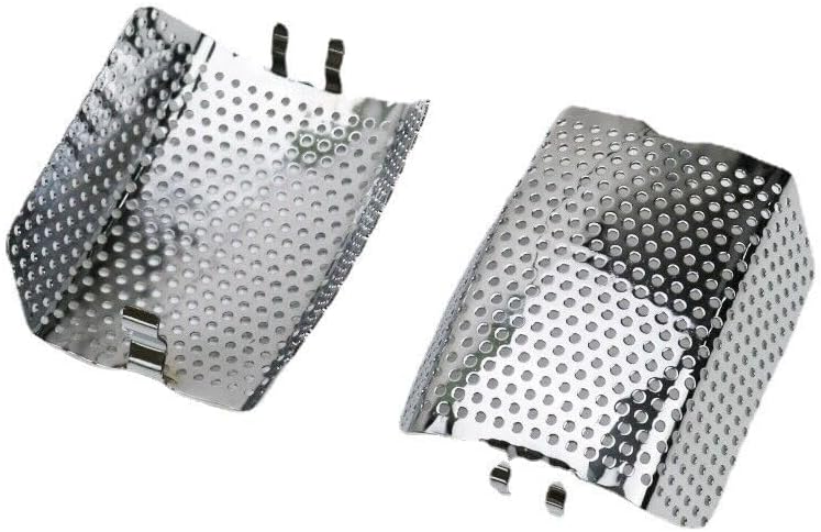 Front Brake Caliper Dust Screen Cover For Harley Touring Road Glide V-Rod (Chrome)
