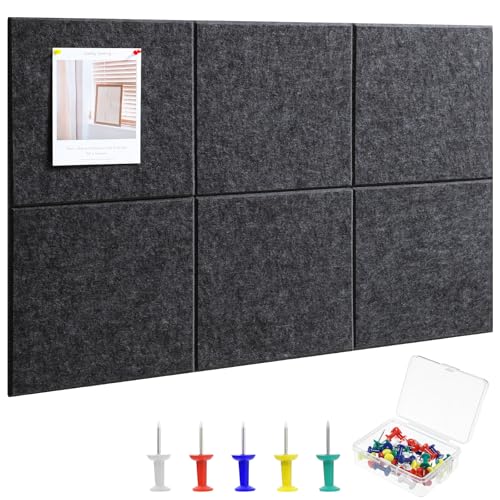 Tableau d'affichage en feutre 91x61 cm lot de 6 grand format pour mur de bureau