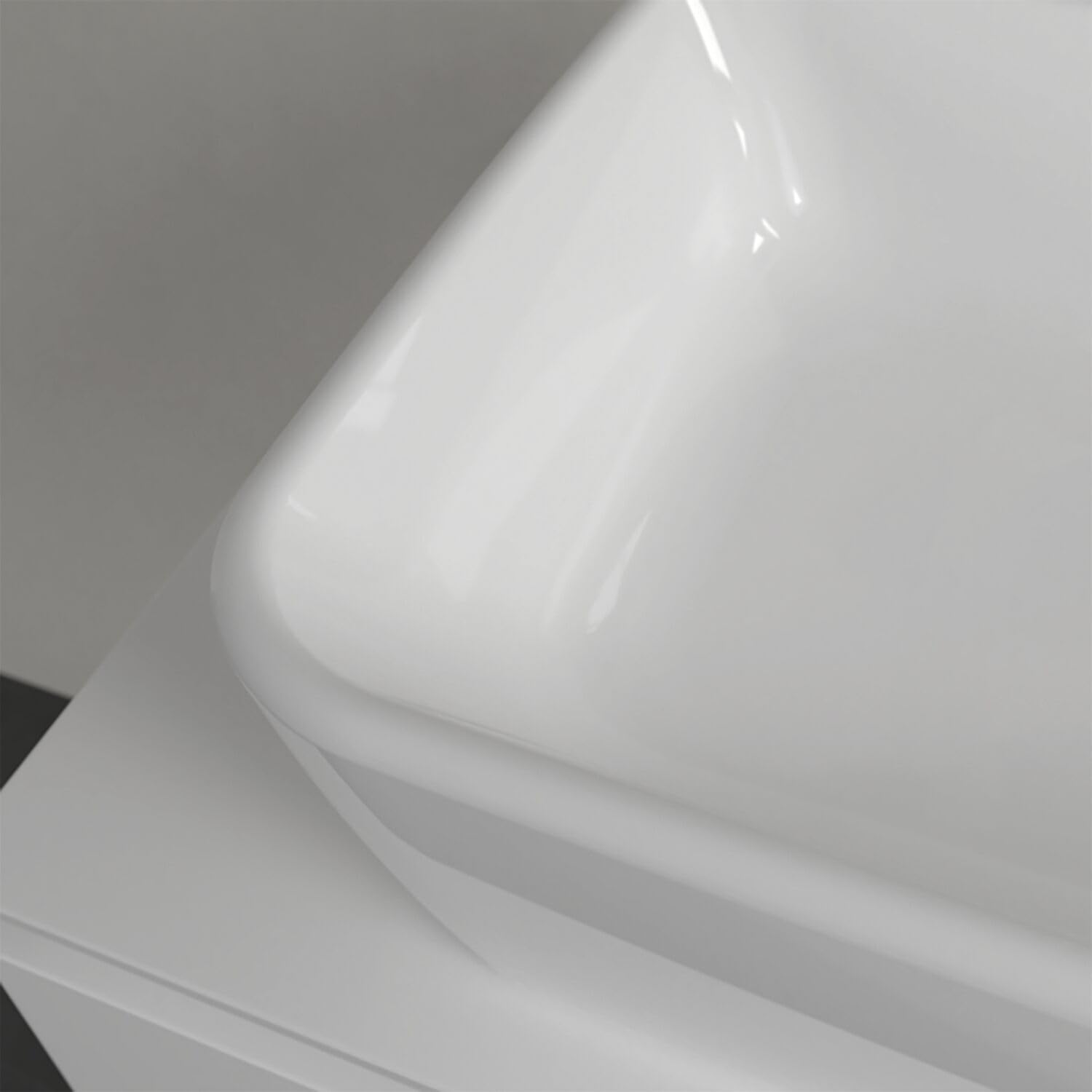 Villeroy & Boch Aufsatzwaschtisch Architectura rechteckig - modernes Aufsatzwaschbecken - Waschschale aus robusten und langlebigen Keramik, alpinweiß