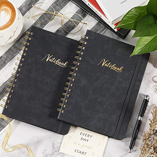 Ruled-NotebookJournal-Hardcover-Lined-Notebook-with-White-Thick-Paper-College-Lined-Journal-with-Twin-wire-Binding-6384-Perfect-for-Office-Home-School-Business-Writing-Note-Taking