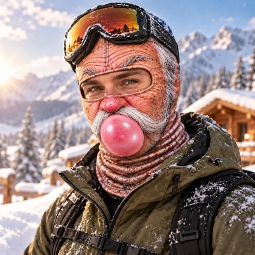 Christmas Masks for Adults 3D Funny Realistic Face Balaclava Full Face Mask - image 4