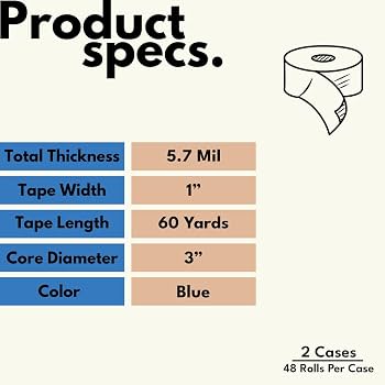 Amazon.co.jp: ブルーマスキングテープ1インチx 60ヤード画家Made in