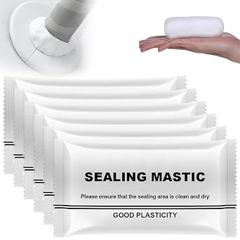 New Type Waterproof Sealant Mastic, 2025 Waterproof Repair Sealing Clay, Quick Mending Mud for Drain Connection, Air Conditioning Hole, Wall Gaps Filler 6pcs, 30g