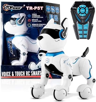 Remote Control Robot Dog Toy, Robots for Kids, Rc Dog Robot Toys for Kids 2,3,4,5,6,7,8,9,10 Year Old and up, Smart & Dancing Robot Toy, Imitates Animals Mini Pet Dog Robot…