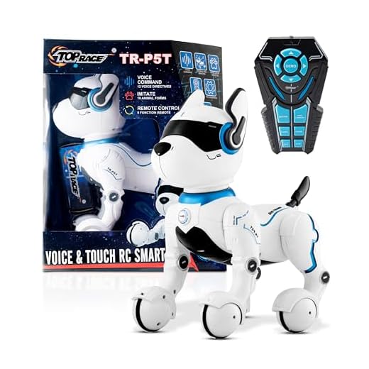 Remote Control Robot Dog Toy with Touch Function and Voice Control, Rc Dog Robots Toys for Kids 3,4,5,6,7,8,9,10 Year Old and up, Smart & Dancing Robot Toy, Imitates Animals Mini Pet Dog Robot