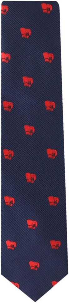 AUSCUFFLINKS Boxing Fan Boxer Skinny Tie Mens Necktie | Boxing Gloves | Work Ties for Him | Birthday Present for Guys (Boxing)
