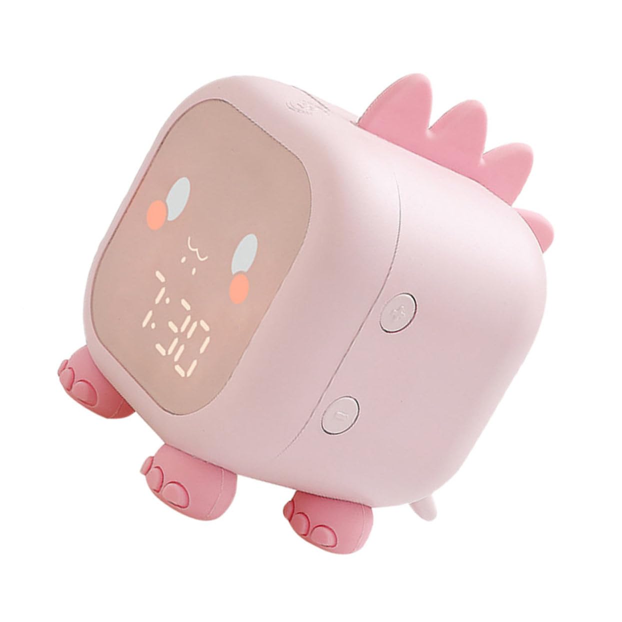 IMIKEYA Reloj Despertador Infantil de Silicona Rosa USB 1 Pieza