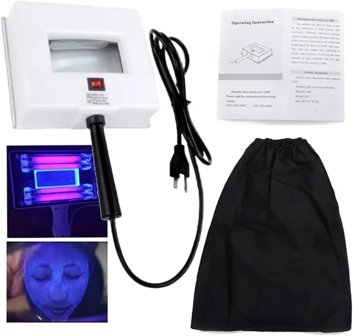 Lampe de Wood pour résoudre les problèmes de peau sèche ou grasse lors du soin visage