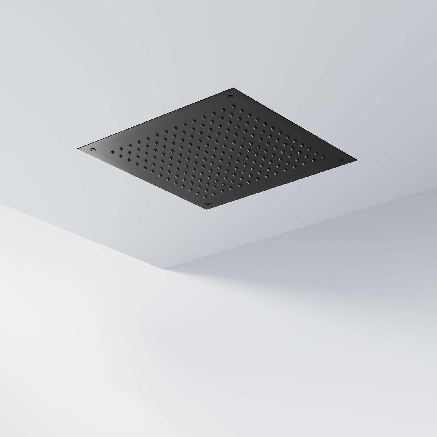 Ducha mural Steinberg Relax Rain, montaje empotrado en el techo, Easy-Clean, 450x450mm, 39064, Color: Matt Black