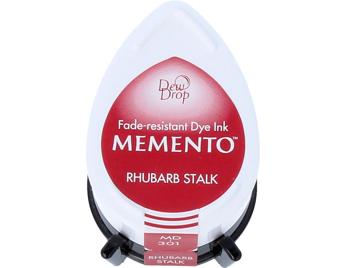 Tsukineko Memento Dew Drop Fade Resistant Inkpad of All Kinds, Rhubarb Stalk
