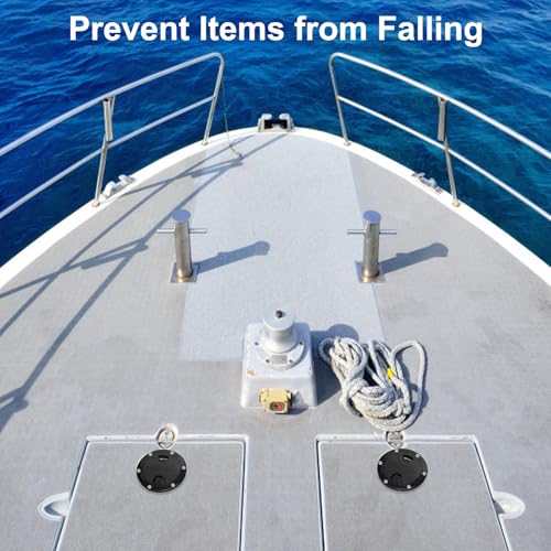 image for Amarine Made 2 Pack of 6 in Boat Round Non Slip Inspection Hatch,Detac