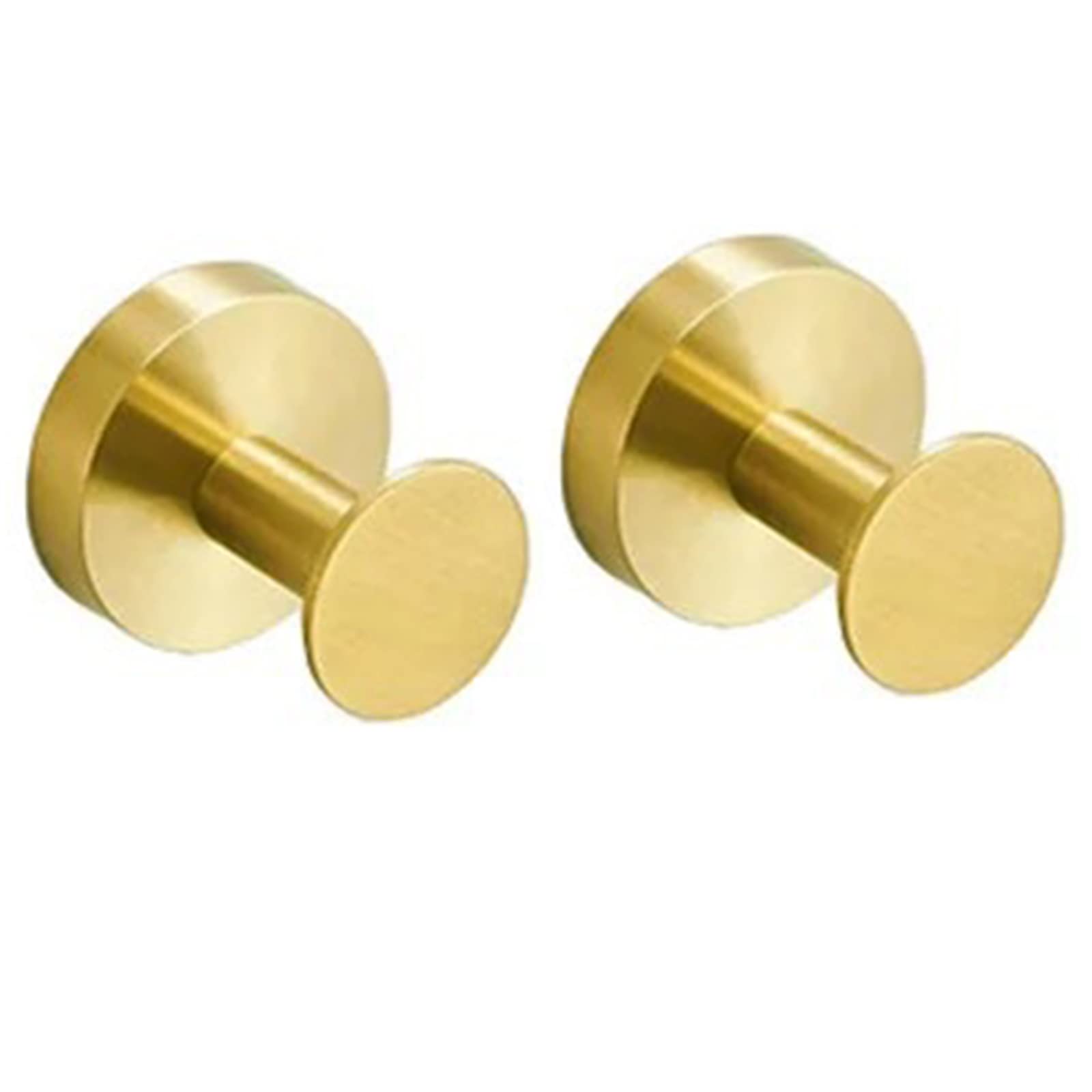 Ganchos para abrigos, Ganchos para perchas, Ganchos for toallas, ganchos for baño, ganchos for toallas de pared, paquete de 2, ganchos dorados for abrigos, ganchos resistentes for batas, for baño, coc
