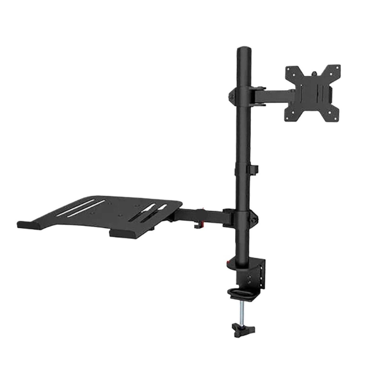 Ikpgbzxm One Color Monitor Desk Stand, Fully Adjustable, With Additional Computer Tray M074, M076(M074)