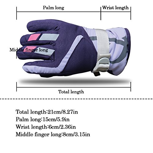 Ddbo Lovely Ski Gloves Winter Outdoor Snow Warm Mitten For Kids Boys And Girls (1-4 Years) (Purple, One Size(2-4 Years)) #TOP3