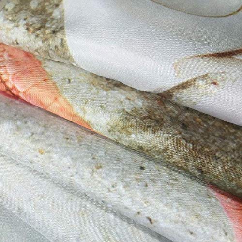 Abxinyoule Starfish Beach Shower Curtain Set Seashell Beach Theme Waterproof Polyester Fabric Bathroom Decor 72 X 72 Inch #TOP2