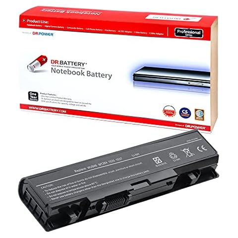 DR. BATTERY WU946 Laptop Battery Compatible with Dell Studio 1535 1536 1537 1555 1557 1558 Series MT264 PP39L PP33L MT275 MT276 PW772 312-0702 RM804 WU960 KM958 KM901 MT277 [11.1V/4400mAh/49Wh] Cover