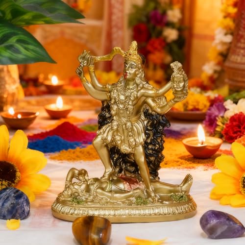 Estatua Hindú Diosa Kali Decorativa 5 pulg miniatura 3