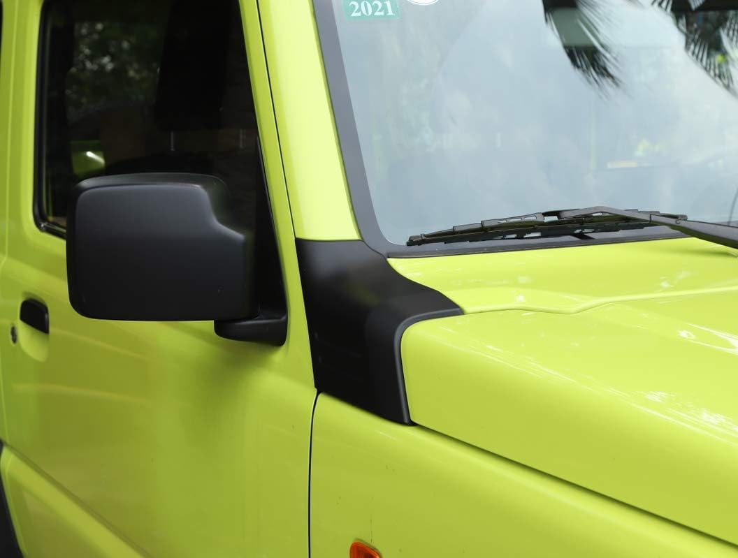 Copertura per cofano in ABS medio, copertura per cofano auto, carro armato, paraspigoli per Suzuki Jimny JB64 JB74 2019-2024 (nero)