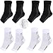 Produktbild QAZRFVPXF 4 Pairs FußKompressionssocken KompressionsstrüMpfe KnöChelsocken Fersensporn Bandage FußBandage für Herren und Damen Plantar Fasciitis Socken Kompressionssocken für Sport Fussball Fitness