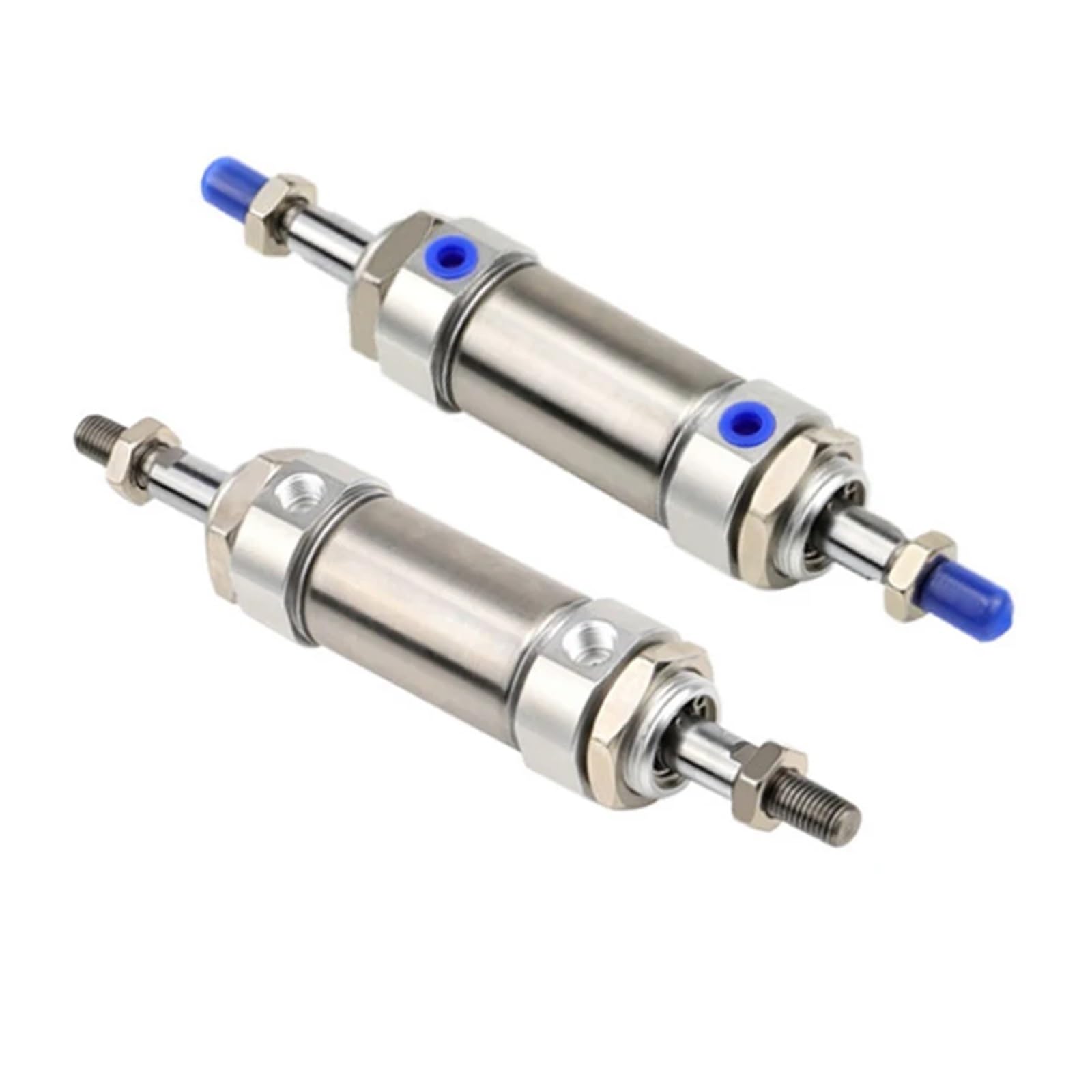 Vérin pneumatique double arbre MAD 40x400 en inox robuste pour machines de précision
