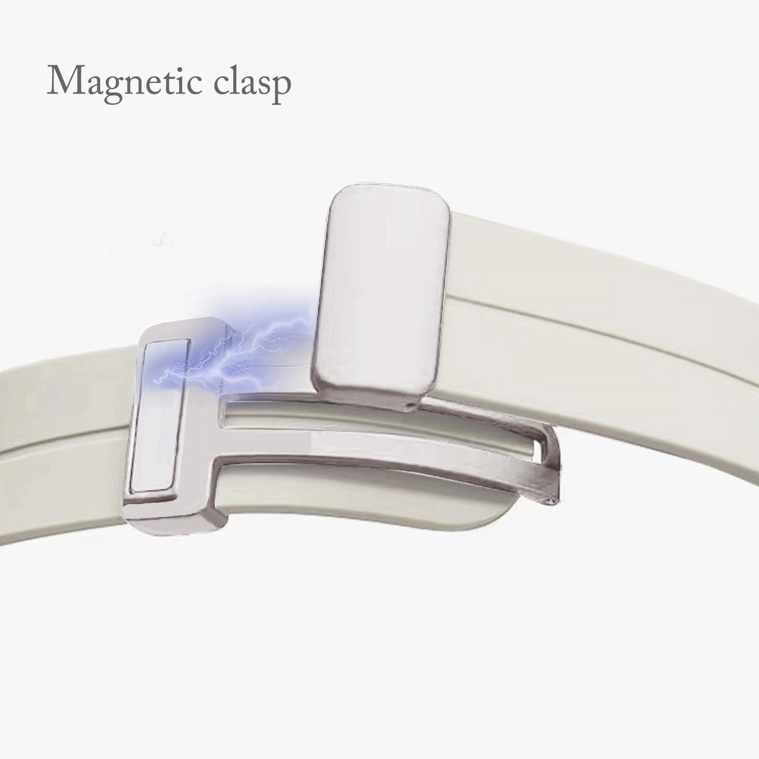 MUENShop Silicone Strap Compatible with Apple Watch 49mm 45mm 44mm 42mm Magnetic Clasp Sport Straps Men Women Replacement Band for iWatch Series 9 8 7 6 5 4 3 2 1 & SE,Ultra/Ultra 2 - Image 4
