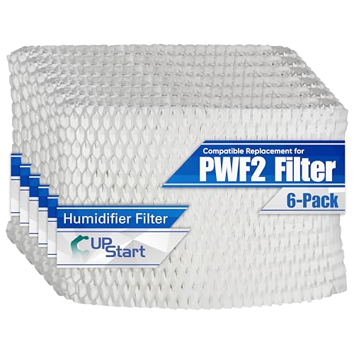 6-Pack WF2 Filter Fits Protec PWF2 Replacement Wicking Filter For Vicks Humidifier VEV400 - Compatible with Vick Humidifier Filters Model PWF2