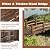 HOMEDIARY 5 FT Fir Wood Garden Bridge, Outdoor Stained Wood Arc Footbridge Walkway with Side Railings, 550 lbs Capacity, Decorative Pond Bridge Landscaping for Backyard Garden Creek Ponds, Carbonized