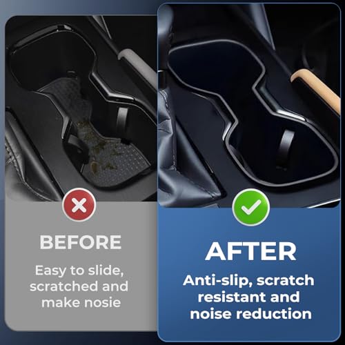 Image of Cup Holder Inserts for Lexus ES 2025 2024 2023 & Lexus NX 2026 2025 2024 2023 2022, Interior Accessories TPE Cup Holder for 2023-2025 ES250 ES300h ES350 & 2022-2026 NX250 NX350 NX350h NX450h+