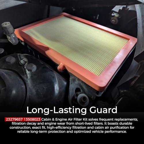 Image of 23279657 13508023 Engine & Cabin Air Filter Set Compatible with 2018-2025 Chevy Equinox GMC Terrain L4 1.5L 1.6L 2.0L Replaces CF11966 13356916 23393247 CA12260 A3226C A3240C 23279657