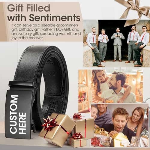 Personalized Belt for Men with Name Custom Leather Ratchet Belt Mens Belts, Best Gifts for Husband Boyfriend Father Birthdays3