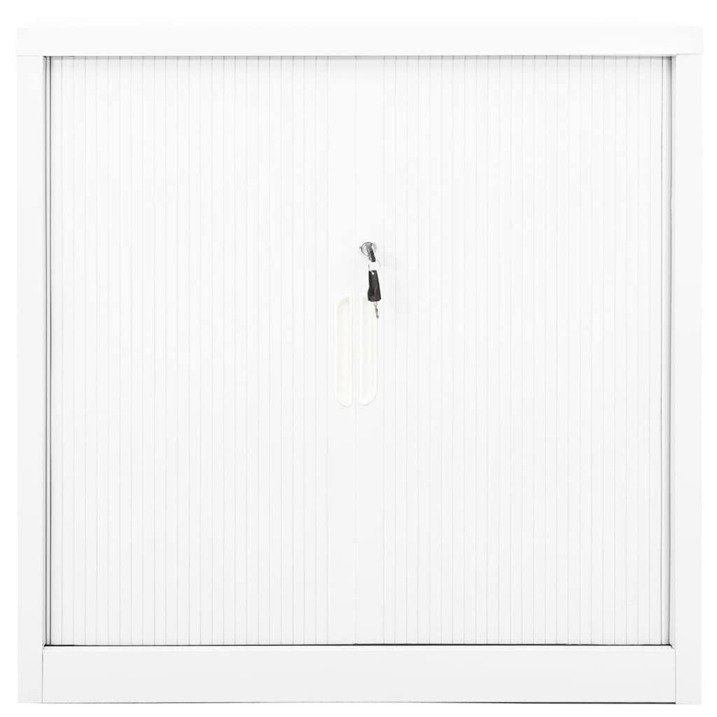 Générique Armoire à Portes coulissantes Blanc 90x40x90 cm Acier,Casiers & armoires de Rangement,336429