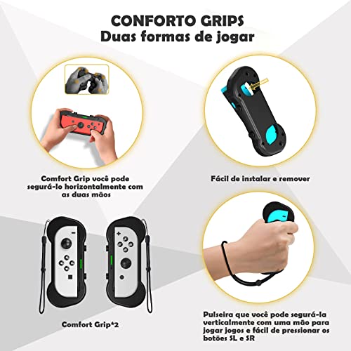 Switch Sports Game Accessories Bundle, 12 em 1 Kit Esportivo Familiar para Nintendo Switch & Switch
