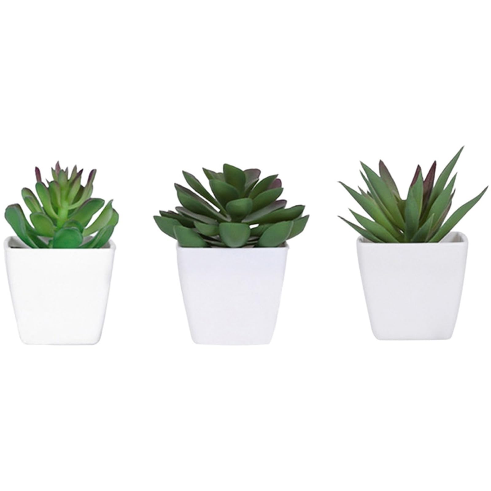 Dcrxz Artificial Plants As Shown Faux Succulent Rose Potted Plants Set