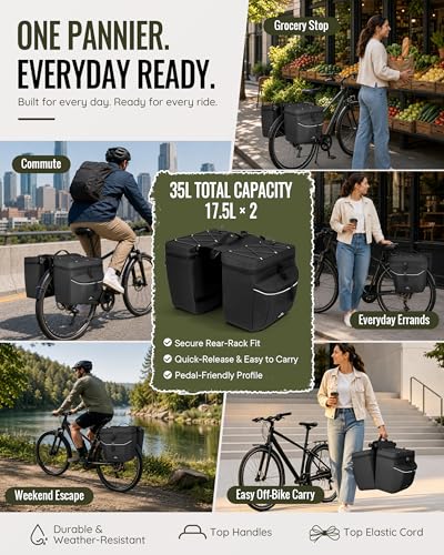 Marscamd Rear Rack Saddle Bag 35L
