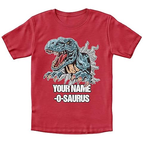 Personalised Dinosaur T-Rex T-Shirts for Boys Cover