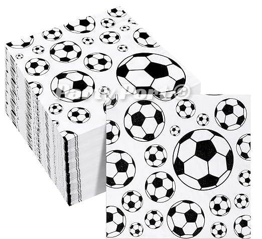Party Port 20pc Printed Football/Soccer Theme Party Tissue Papers for Birthday Decorations (250ml, Pack of 20)�