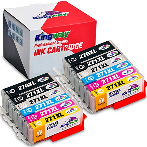 Kingway Compatible Ink Cartridge Replacement for Canon PGI-270XL CLI-271XL PGI 270 XL CLI