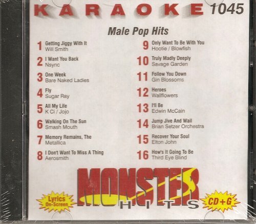 Monster #1045 Karaoke CDG MALE 90'S POP & ROCK HITS by NA (0100-01-01)