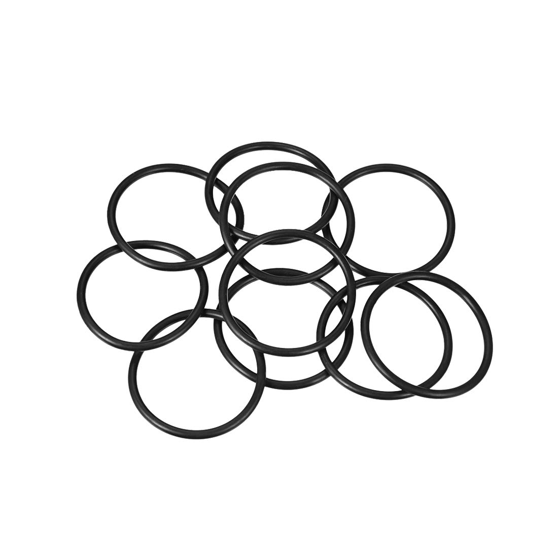 sourcing map Opakowanie 10 sztuk o-ringów kauczuk nitrylowy uszczelka 35 mm ok. 30 mm przy szerokości 2,5 mm