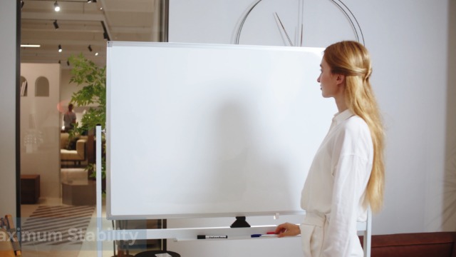 Amazon.com : Maxtek Rolling White Board on Wheels 48x32 inch