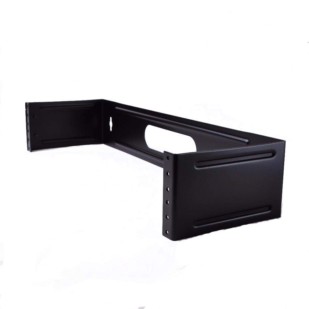 FireFold 2U Wall Mount Hinged Patch Panel Bracket – Used for Installing 19 Inch Rack Mount Devices and Patch Panels – Made up of 16AWG Steel