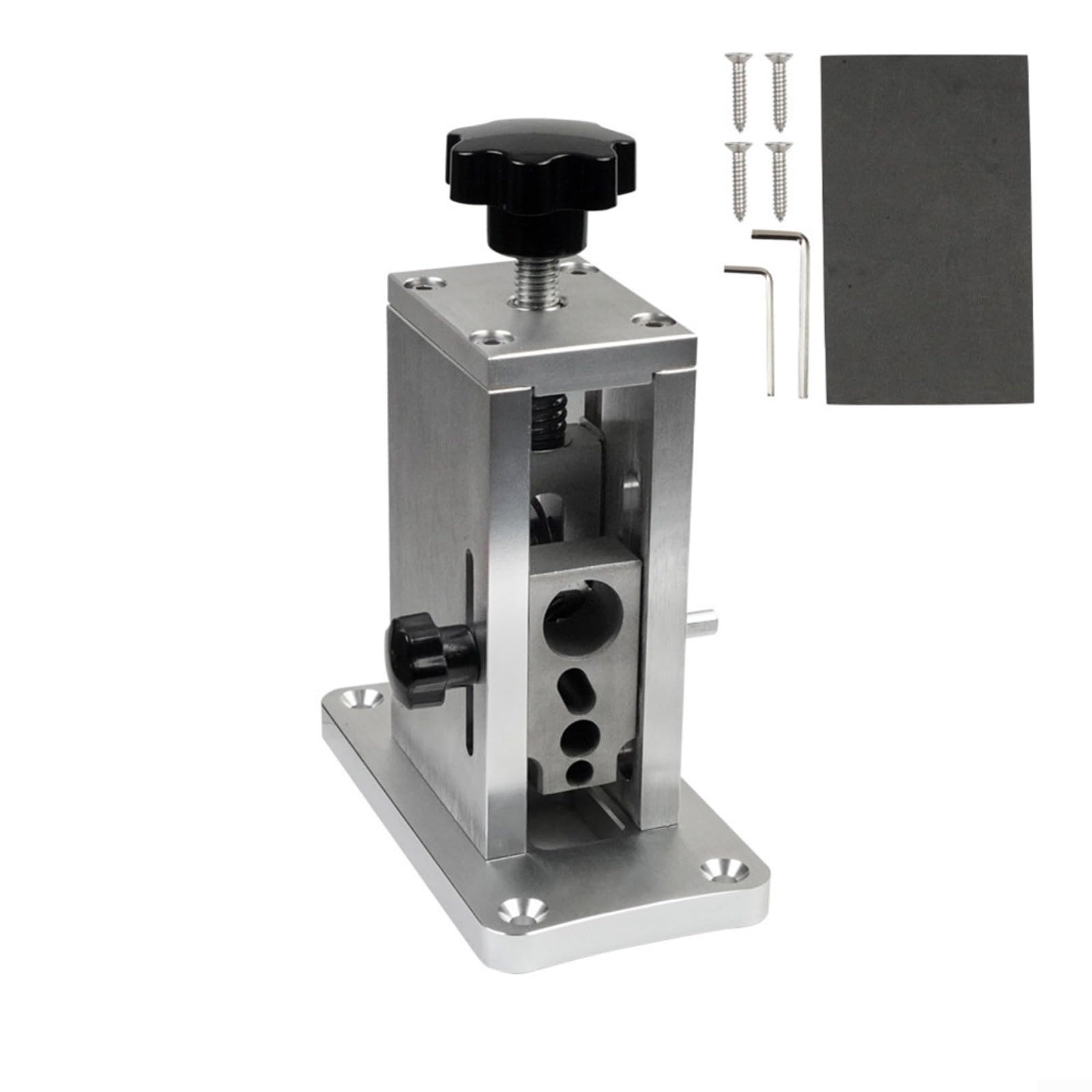 Pelacables automático para taladro inalámbrico, pelador de cables eléctricos de aleación de aluminio con perilla de ajuste manual, herramienta de pelado de precisión para reparaciones eléctricas y