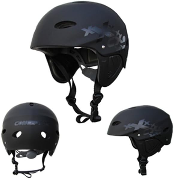 Concept X Surf Kite Helmet CX Pro Full Cut Kayak / Canoe Watersports Helmet White / Black / Carbon Black XS (,)