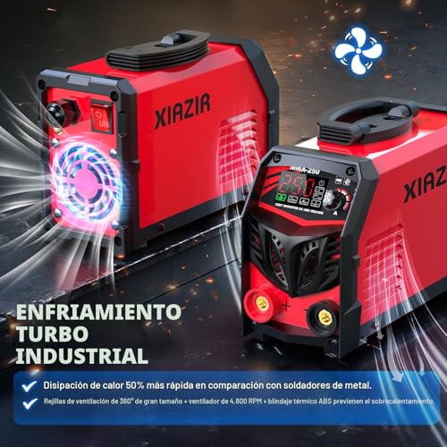 Miniatura 6 de Soldador Arc 250a 220v Con Pantalla Led, Soldadora Portátil Igbt Con Hot Start, Arc Force Anti-Stick, Kit Completo Para Bricolaje, Taller Y Granja