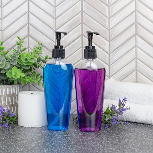 Cornucopia 8-Ounce Clear Oval-Shaped Plastic Lotion Bottles w/Pump Dispensers (8-Pack); Empty Containers for Lotion, Liquid Soap, Baby Care, Hand Care2