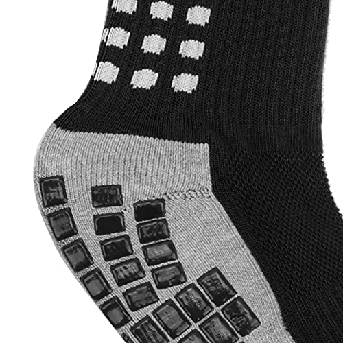 Meias antideslizantes e antiderrapantes para esportes e futebol americano(black)