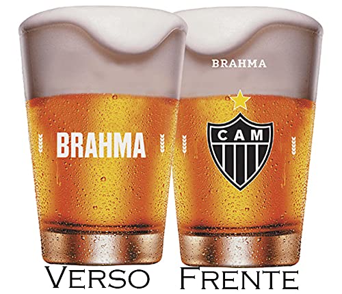 COPO DE CERVEJA BRAHMA 350 ML VIDRO - ATLÉTICO MINEIRO OFICIAL