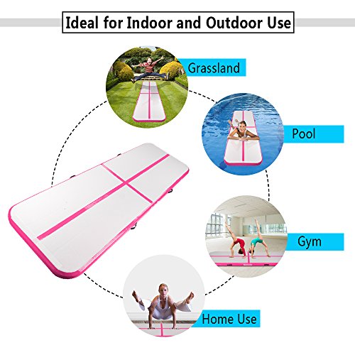 image for Matladin 10'x3.3' Gymnastics Exercise Mat Inflatable Tumbling Mats, Ai