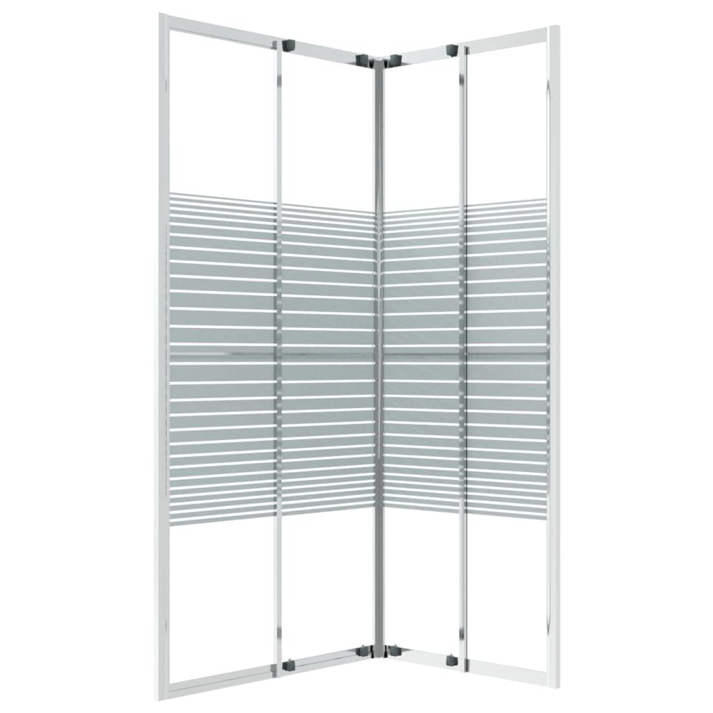 Cabina de ducha ESG 90 x 70 x 180 cm, mampara de ducha de cristal transparente con perfil de aluminio, fácil montaje, apta para cuarto de baño